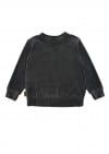 Sweatshirt dark grey velvet FW23224L