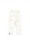 Rib leggings with all-over small flowers print 0156_F25144