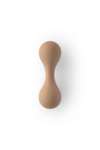 Mushie Silicone Baby Rattle Toy - Natural