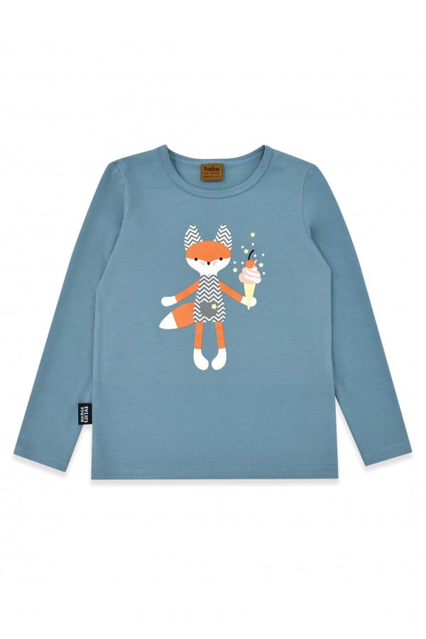 Top blue with Tuta`s fox print TUTSS2302