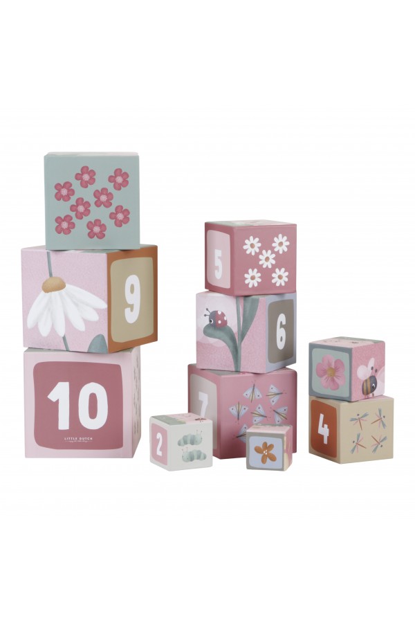 Building Blocks cardboard "Flowers & Butterflies "́ FSC LD4767