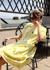 Dress with allover lemon print for female KLA24008