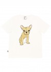 Top white with dog for adults SS19212