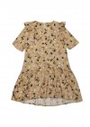 Dress with floral mustard print FW21046L