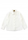 Shirt white muslin with long sleeve and buttons 0025_F25093