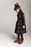 Dress brown checkered flanel FW24154