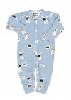Romper with dog print, long SS19035