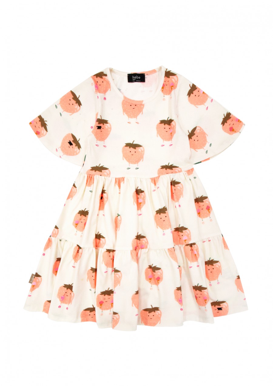 Dress with strawberries print SS23158L