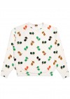 Sweater off-white warm with ping pong print unisex SS24347