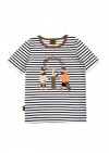 Top off-white with black stripes and Explorers print SS24424
