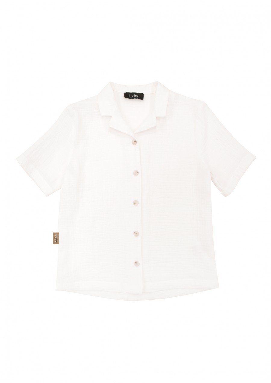 Shirt white muslin SS23342L