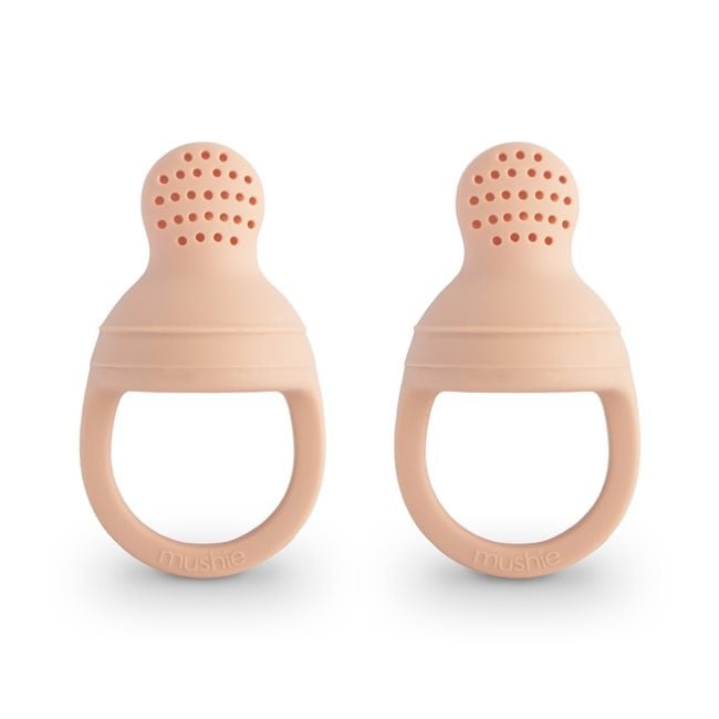 Mushie Silicone Feeder 2 Pack - Blush 101049