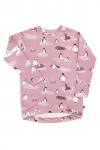 Pink sweater dress with penguins and seals MJA1006