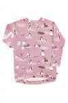 Pink sweater dress with penguins and seals MJA1006