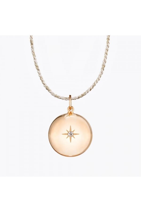 Pregnancy necklace Lucky Star (rose gold on cord) 212BETOIL3