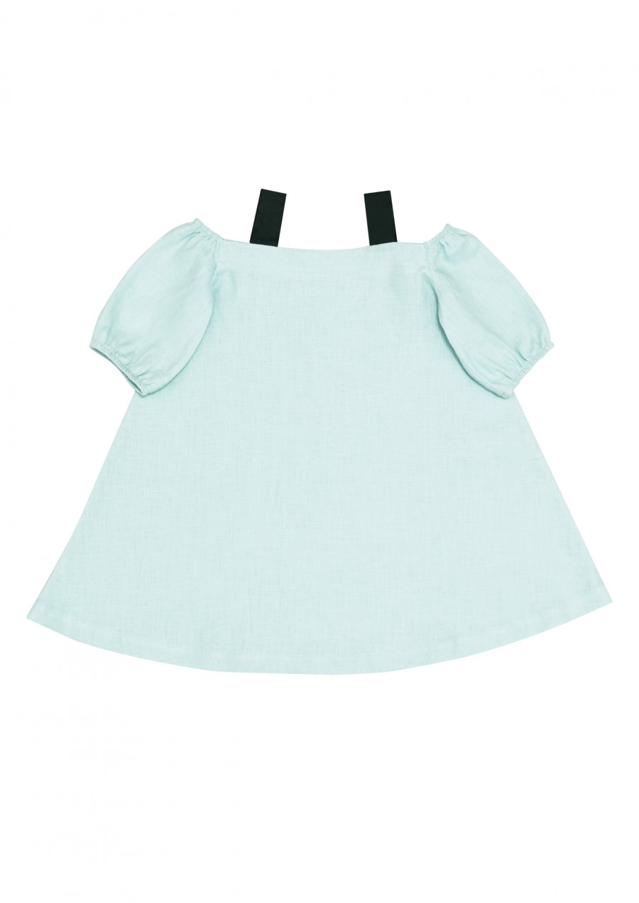 Daughter linen summer dress, light blue SS180190