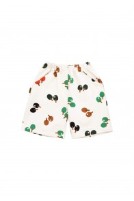 Shorts off-white with ping pong print