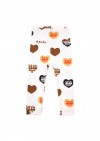 Leggings high waist with overall big heart print FW24076