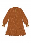 Dress with overall small heart print for women FW24187