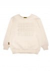 Sweatshirt beige with circus family embroidery for adults FW23126