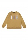 Sweater beige with animals for adults FW20206