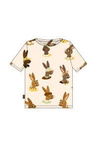 Top with bunny allover print