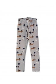 Leggings with all-over dog print