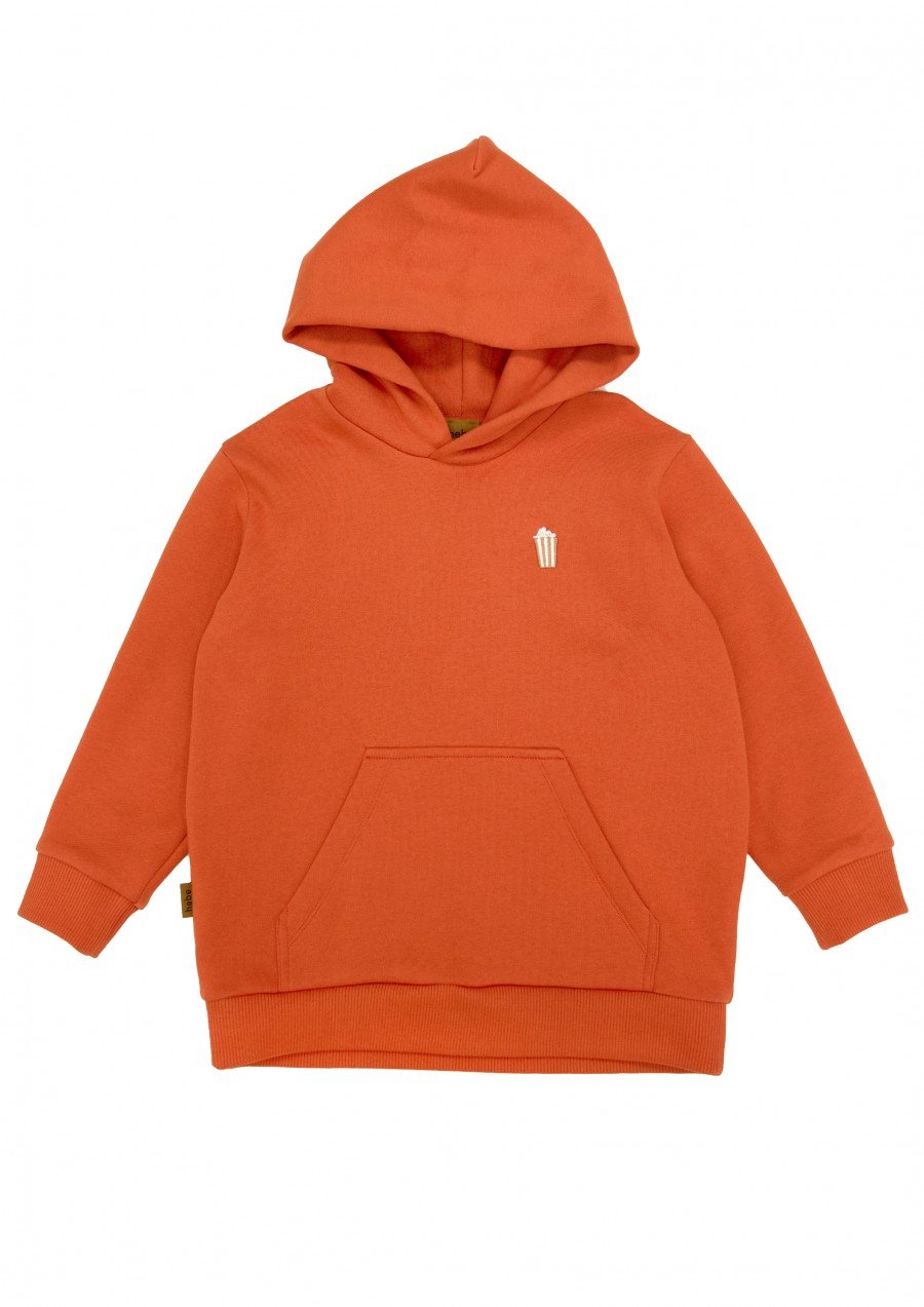 Hoodie bright orange for adults FW23263