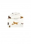 Hat off-white with dog print SS24214