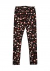 Yoga leggings with floral black print for female FW21480