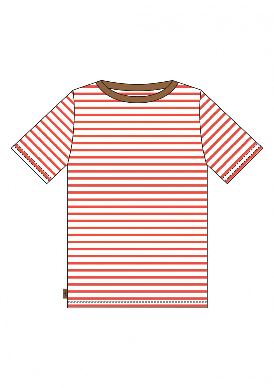 Top with red stripes for men SS24365