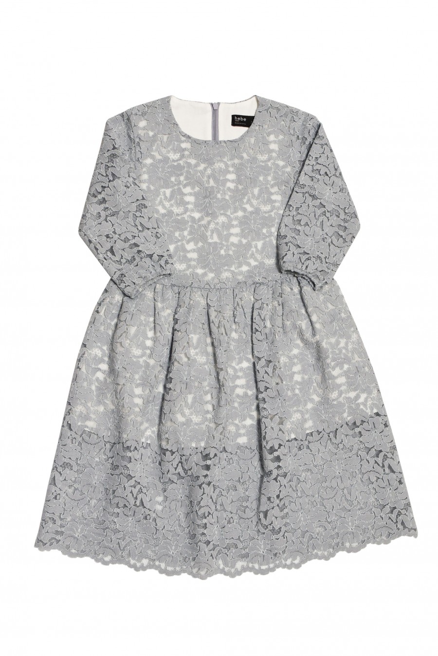 Dress grey lace MKL0019