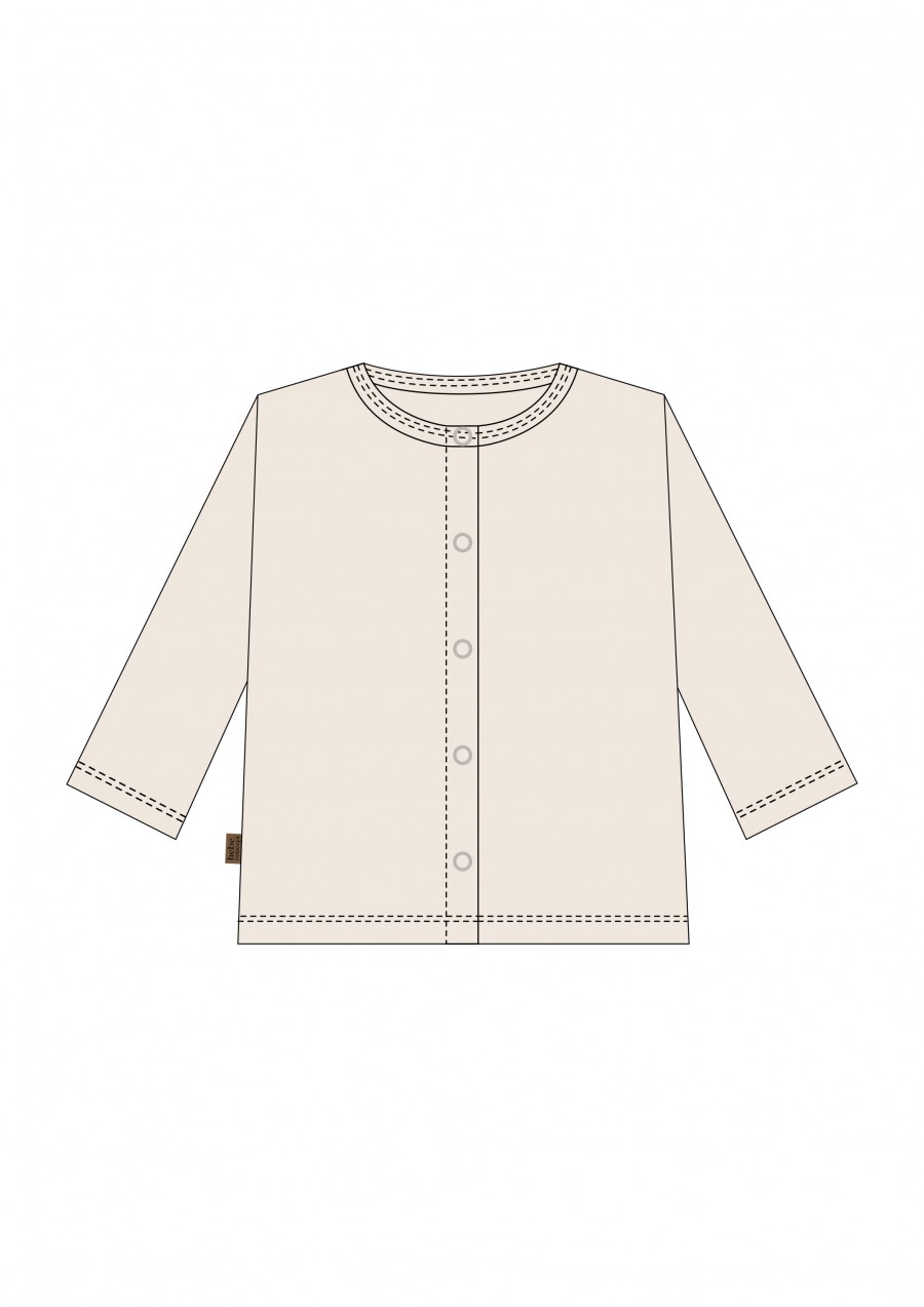 Jacket creamy color with butons 0109_S25210