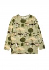 Top with green park print FW21357L