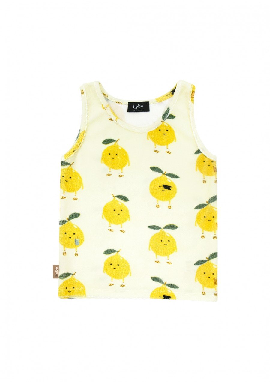 Top terry loop with lemons print SS23267