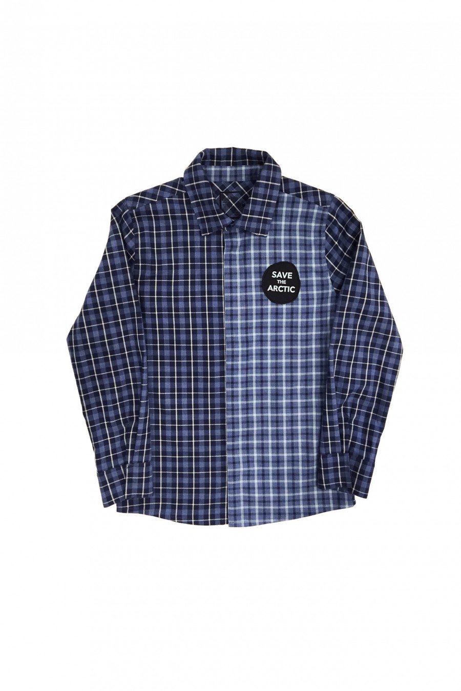 Checked shirt with embroidery ZKR1000
