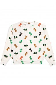 Sweater off-white warm with ping pong print unisex