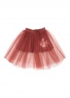 Skirt with tulle and Tuta's fox print TUTFW23003