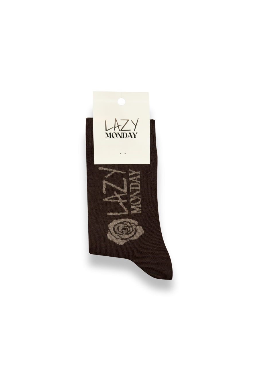 Lazy Monday socks chocolate brown onesize LM021