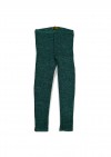 Leggings green merino wool ribbed FW25059