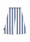 Culottes with marine blue stripes SS21331L