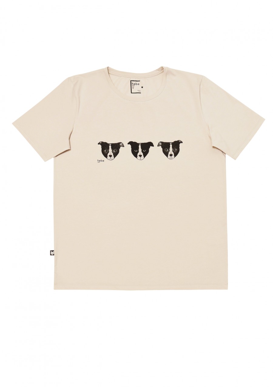 Top beige with dogs FW18212