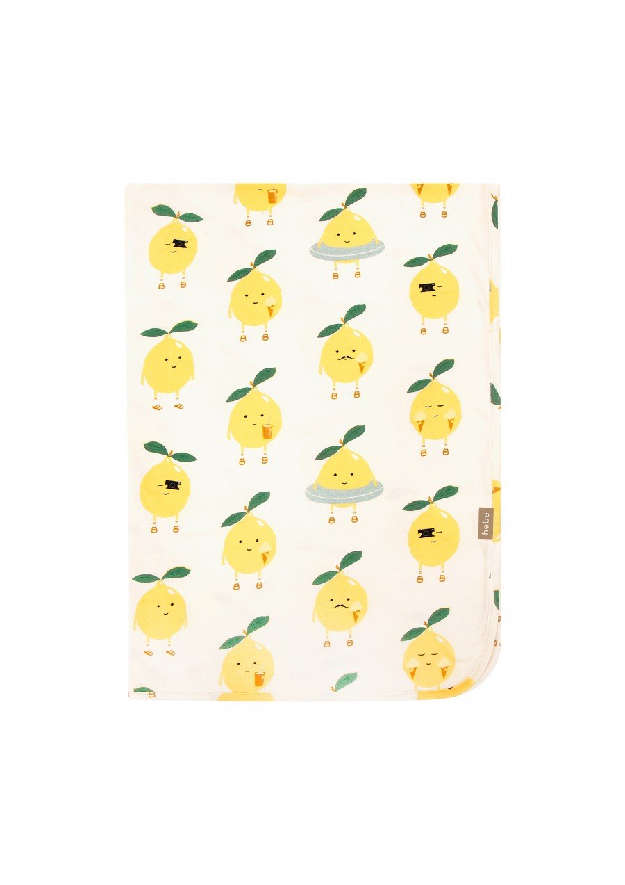 Blanket with lemons print SS23238