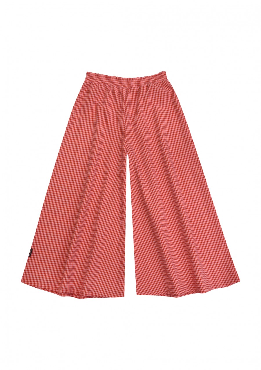 Culottes red and pink checkered SS21155