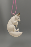 White fox necklace (big) POP09