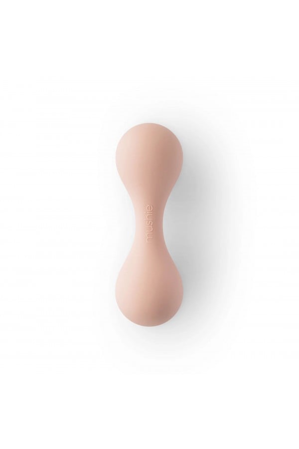 Mushie Silicone Baby Rattle Toy - Blush 101056