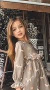 Dress with all-over cat print 0317_F25108
