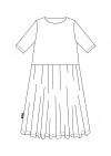 Dress white linen (with lining) SS21344L