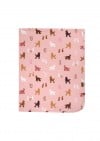 Blanket with poodle print FW23088