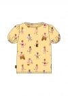 Top with yellow cat allover print 0042_S25012